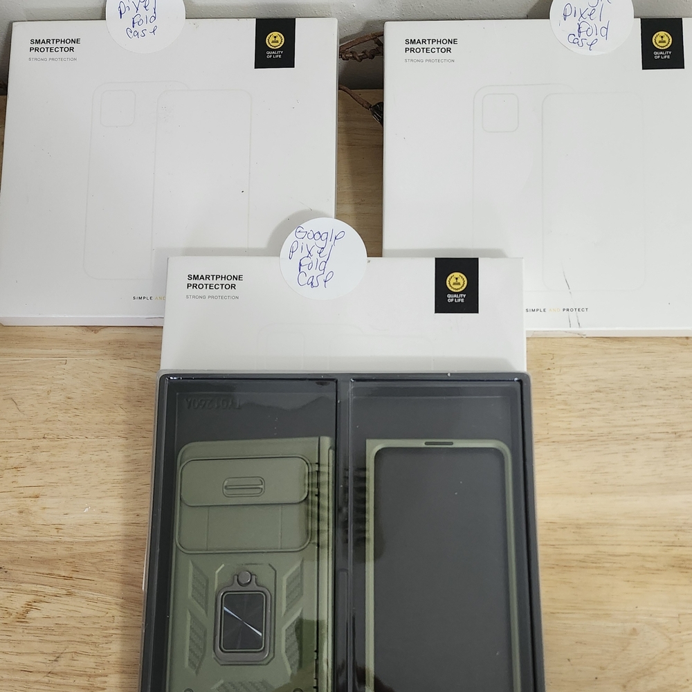 3 NEW- Smartphone Protector Case's For Google Pixel Fold. $30